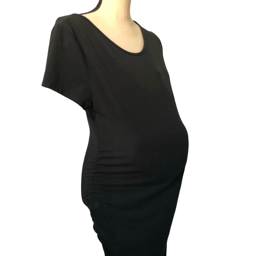 Isabel Maternity by Ingrid & Isabel Black Midi Dress